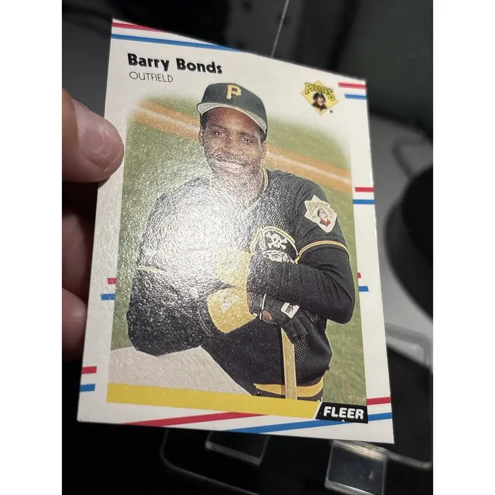 4 Baseball Cards Barry Bonds Rookie Lot Topps, Fleer, Toys R Us Mint